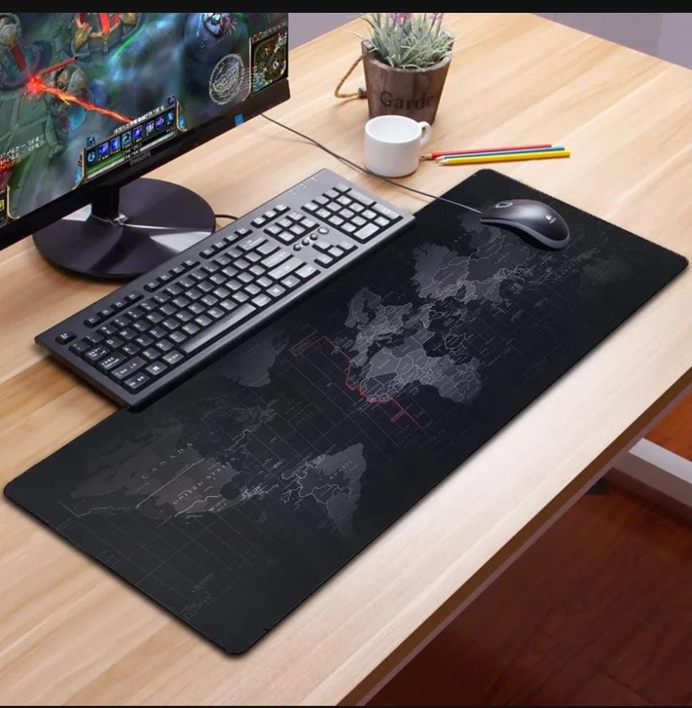 World Map Gaming Mouse Pad